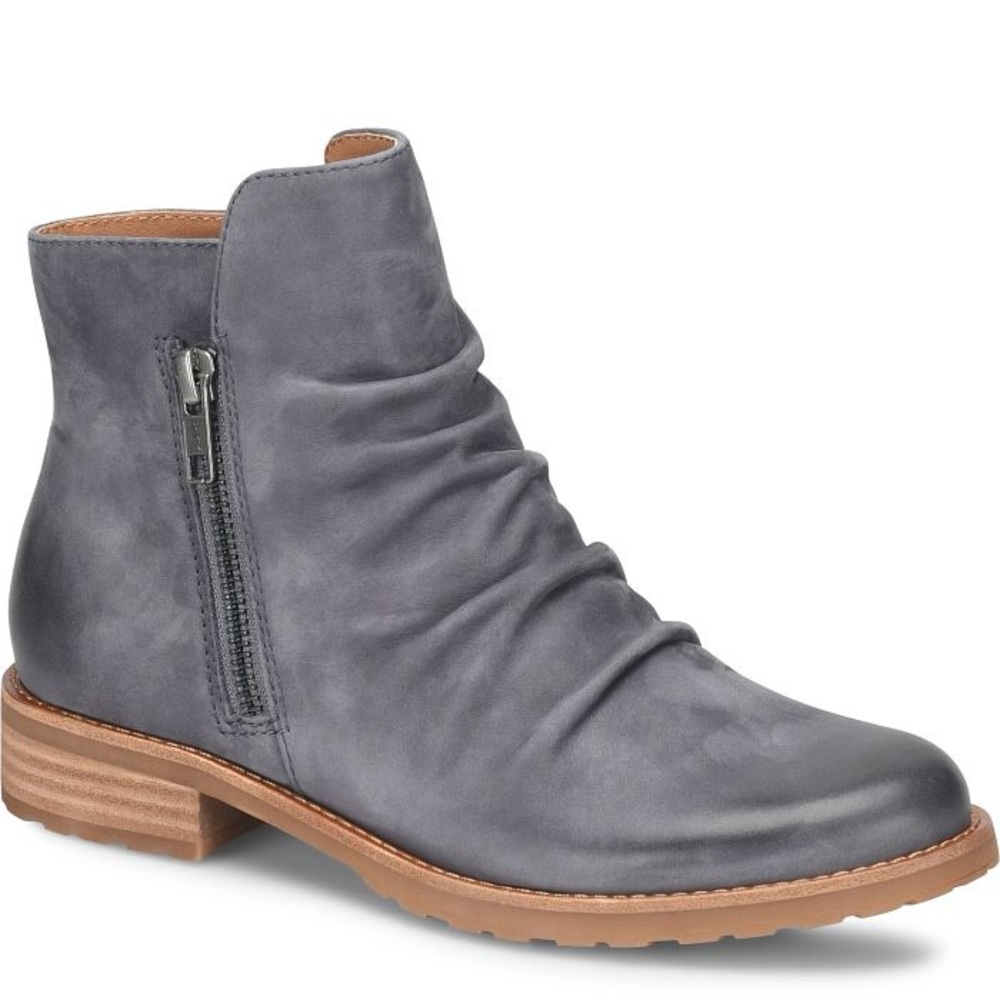 NWT Sofft Beckie II Leather Booties Color Storm Blue Sz 6,5 - Picture 3 of 16